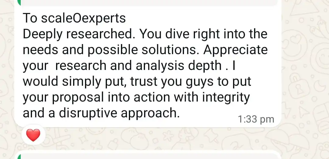 Customer WhatsApp Review 4